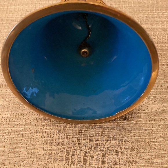 Vintage Cloisonné Enamelled Floral Design Bells set of 2 - Picture 7 of 9